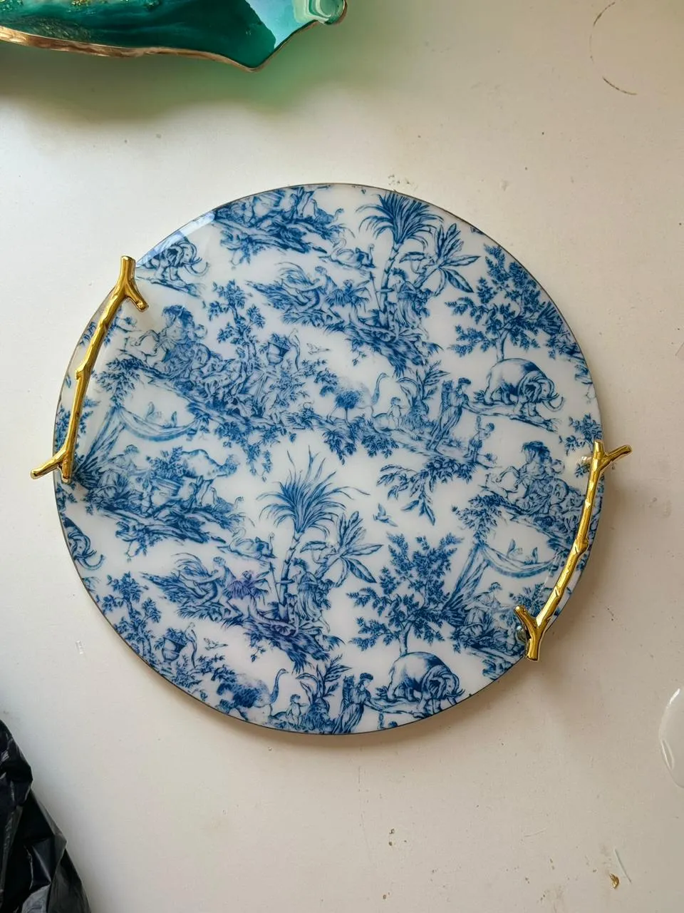 Resin art pieces with price tags